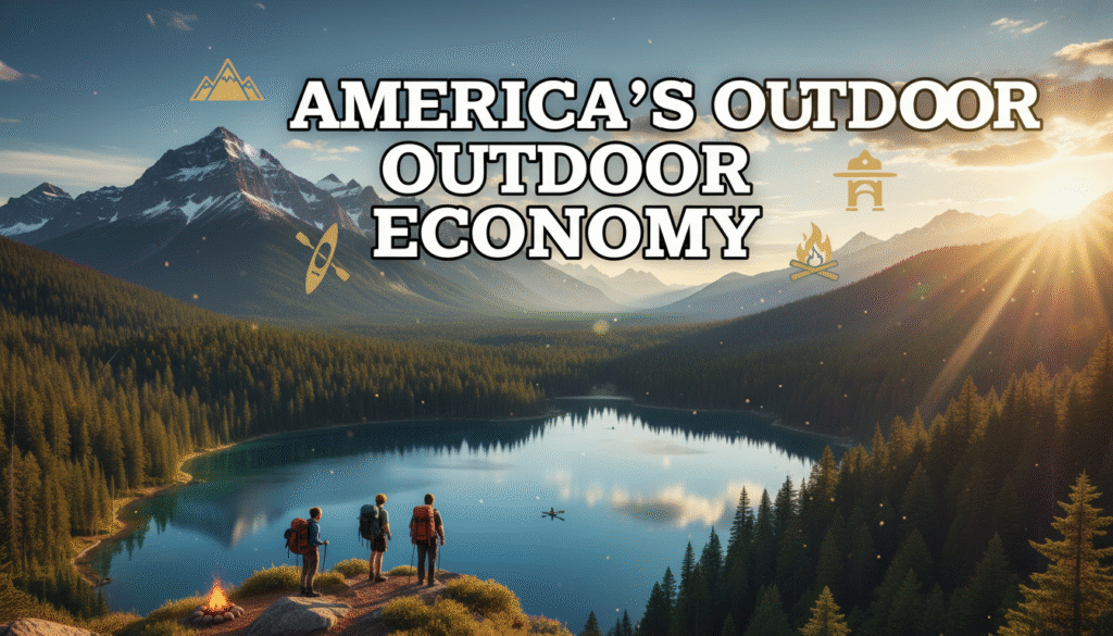 firefly gemini flash cinematic thumbnail for a youtube article on the u.s. outdoor recreation economy. fo 797237