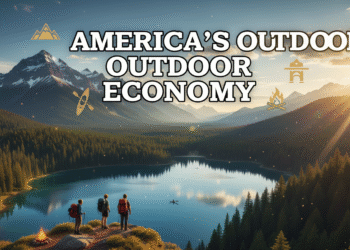 firefly gemini flash cinematic thumbnail for a youtube article on the u.s. outdoor recreation economy. fo 797237