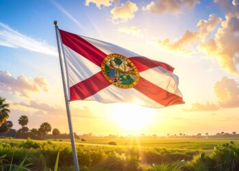 firefly sunshine breeze, with florida flag in the background 421568