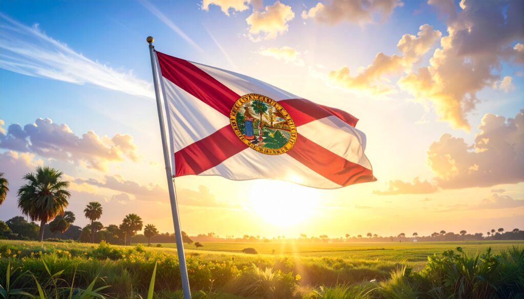 firefly sunshine breeze, with florida flag in the background 421568