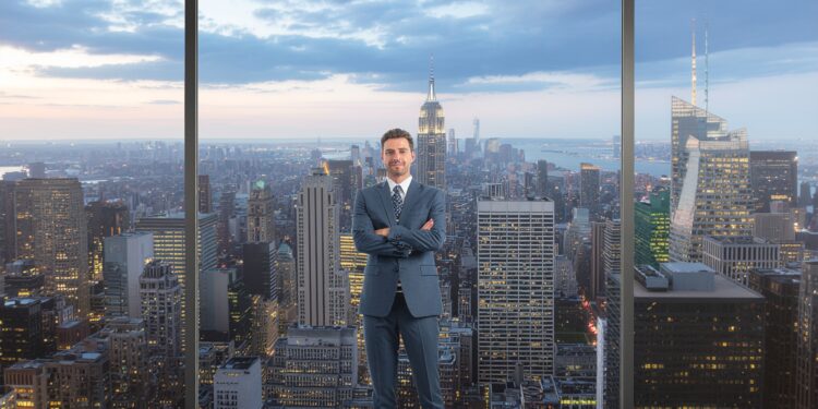 firefly a dynamic, professional portrait of celebrity real estate broker ryan serhant. he is 237884