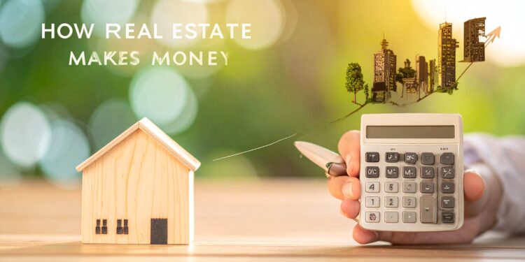 firefly create an eye level scene showing a small rental home on one side and a growing city 106625