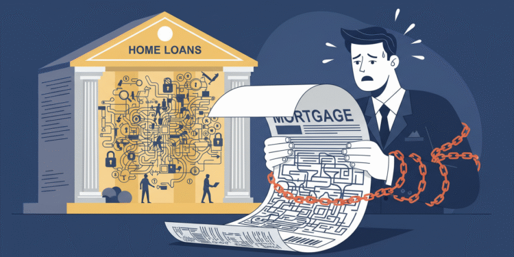 firefly gemini flash a conceptual, eye catching financial illustration representing hidden mortgage truth 728869