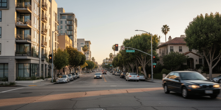firefly gemini flash a hyper realistic street level photo of a busy california city block with new mid ris 775402