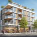 firefly gemini flash a vibrant, modern architectural illustration of a new 5 story mixed use building with 686324