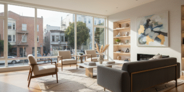 firefly gemini flash create a cinematic street level scene inside a modern san francisco home. show a styl 671001