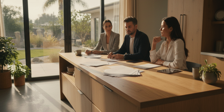 firefly gemini flash create a realistic, eye level scene inside a modern california home showing a buyer a 944088