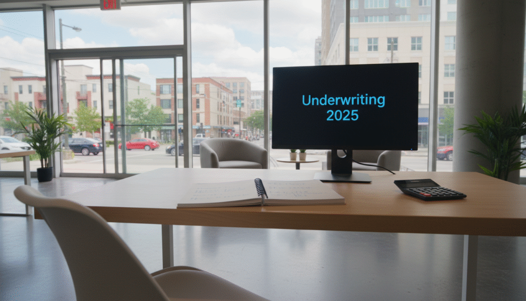 firefly gemini flash ground level photo inside a modern apartment leasing office. a notebook with handwrit 236262