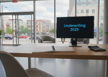 firefly gemini flash ground level photo inside a modern apartment leasing office. a notebook with handwrit 236262