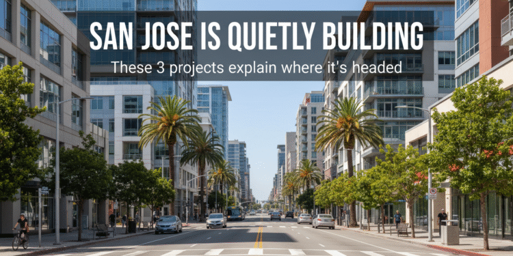 firefly gemini flash street level urban scene in san jose california, modern city street with mixed reside 722566