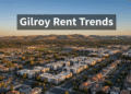 firefly gemini flash ultra realistic aerial view of gilroy california at golden hour, suburban neighborhoo 608745