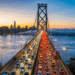 firefly ultra realistic cinematic photograph of the bay bridge at sunrise with dense commuter 207915