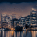 firefly ultra realistic cinematic skyline of san francisco and the bay at night, thousands of 207915